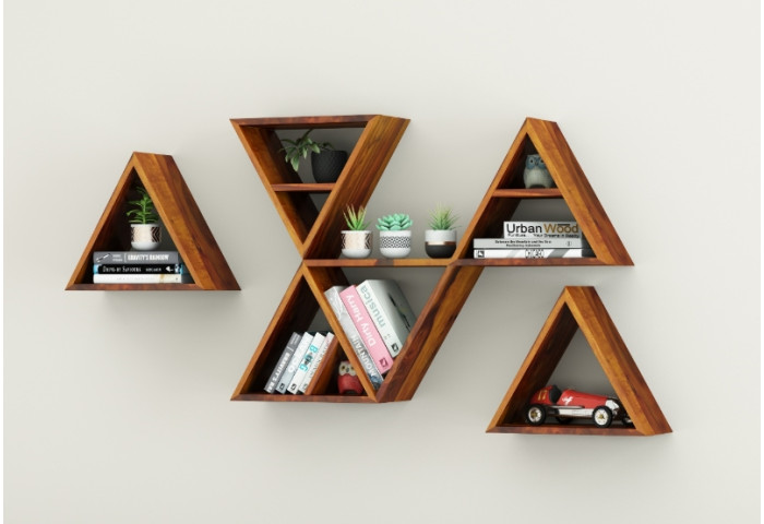 Jave Wooden Wall Shelves 