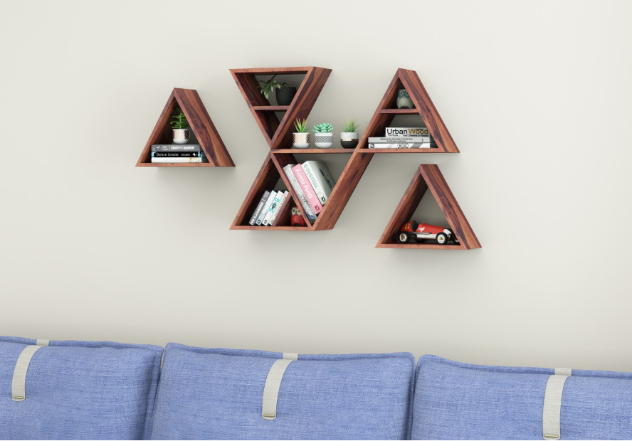 Jave Wooden Wall Shelves 