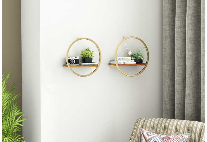 Kaya Wooden Wall Shelves 