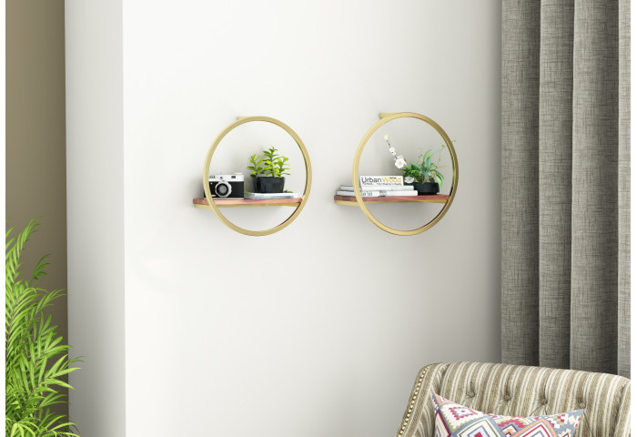 Kaya Wooden Wall Shelves 
