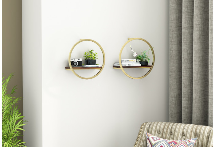 Kaya Wooden Wall Shelves 