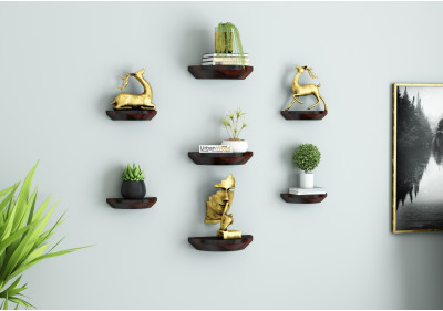 Pori Wooden Wall Shelves 