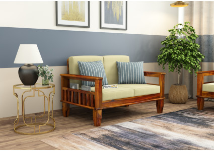 Freshlyn 2 Seater Wooden Sofa 