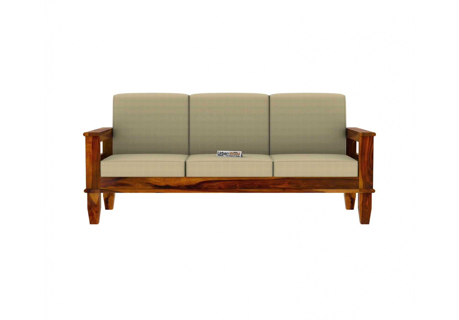 Freshlyn 3 Seater Wooden Sofa 