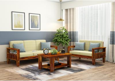 Freshlyn 3+2 Seater Wooden Sofa Set 