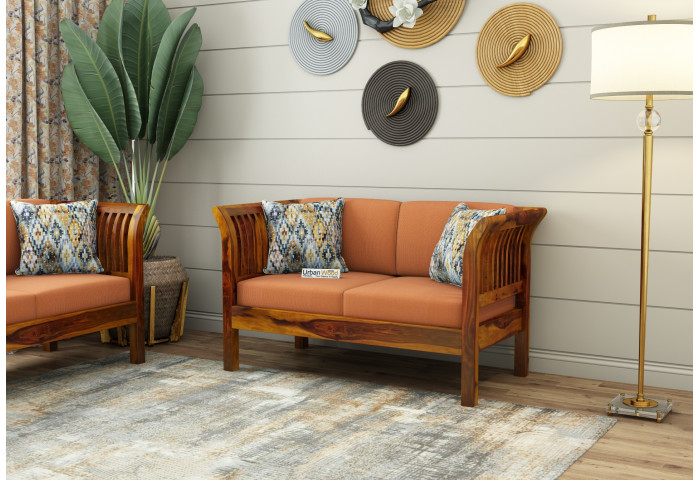 Crispin 2 Seater Wooden Sofa 
