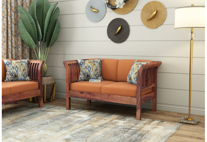 Crispin 2 Seater Wooden Sofa 