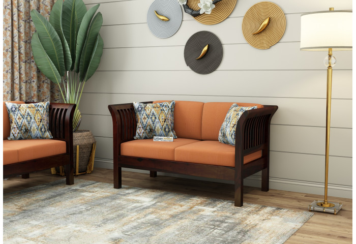 Crispin 2 Seater Wooden Sofa 