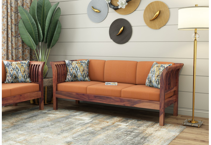 Crispin 3 Seater Wooden Sofa 