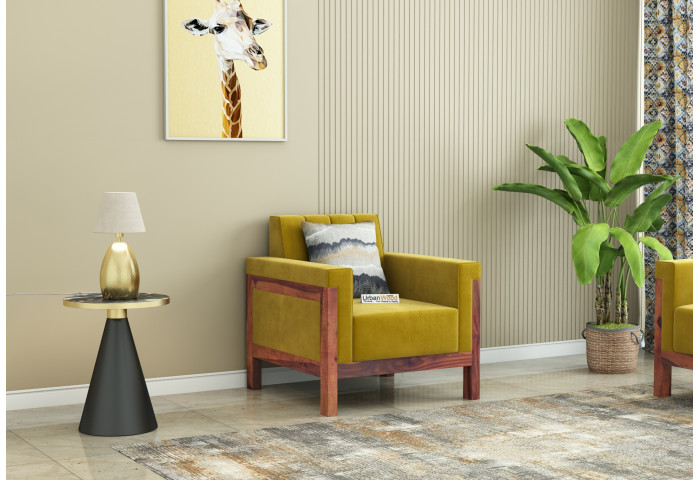 Ethan 1 Seater Wooden Sofa 