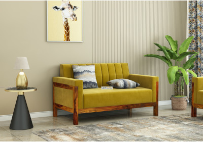 Ethan 2 Seater Wooden Sofa 