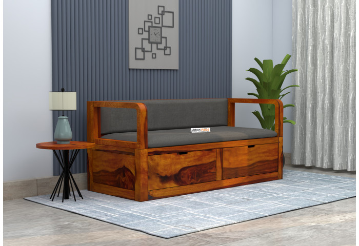 Lively 3 Seater Wooden Sofa 
