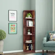 top wooden bookcase
