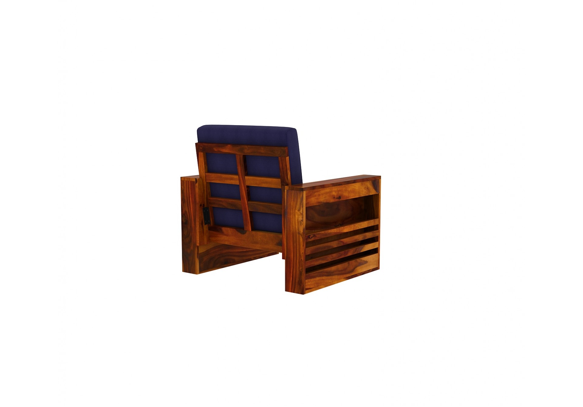 Modeway Wooden Sofa 1 Seater ( Honey Finish )