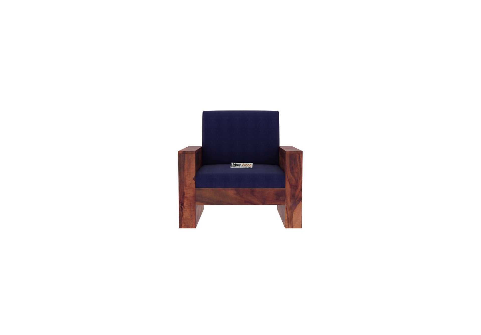 Modeway Wooden Sofa 1 Seater ( Teak Finish )