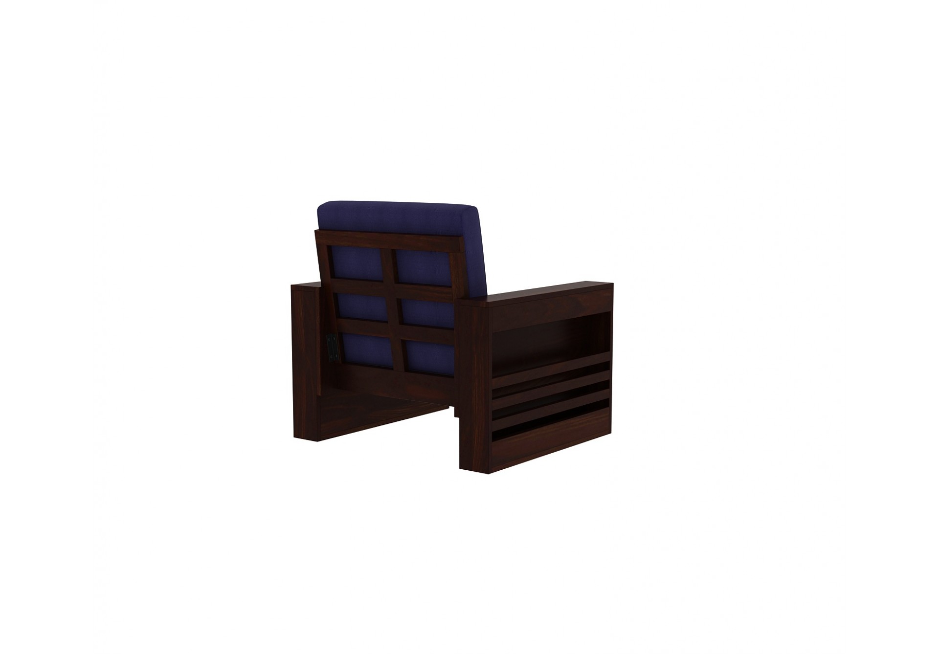 Modeway Wooden Sofa 1 Seater ( Walnut Finish )