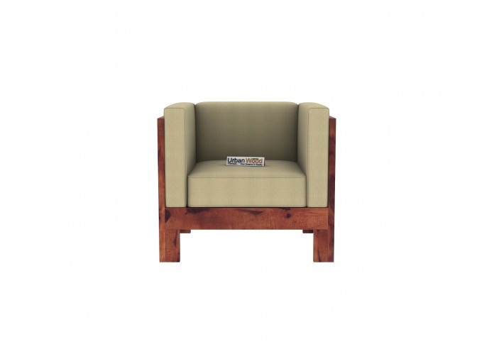 Fitbit Wooden Sofa Set 2+1+1 Seater (Teak Finish)