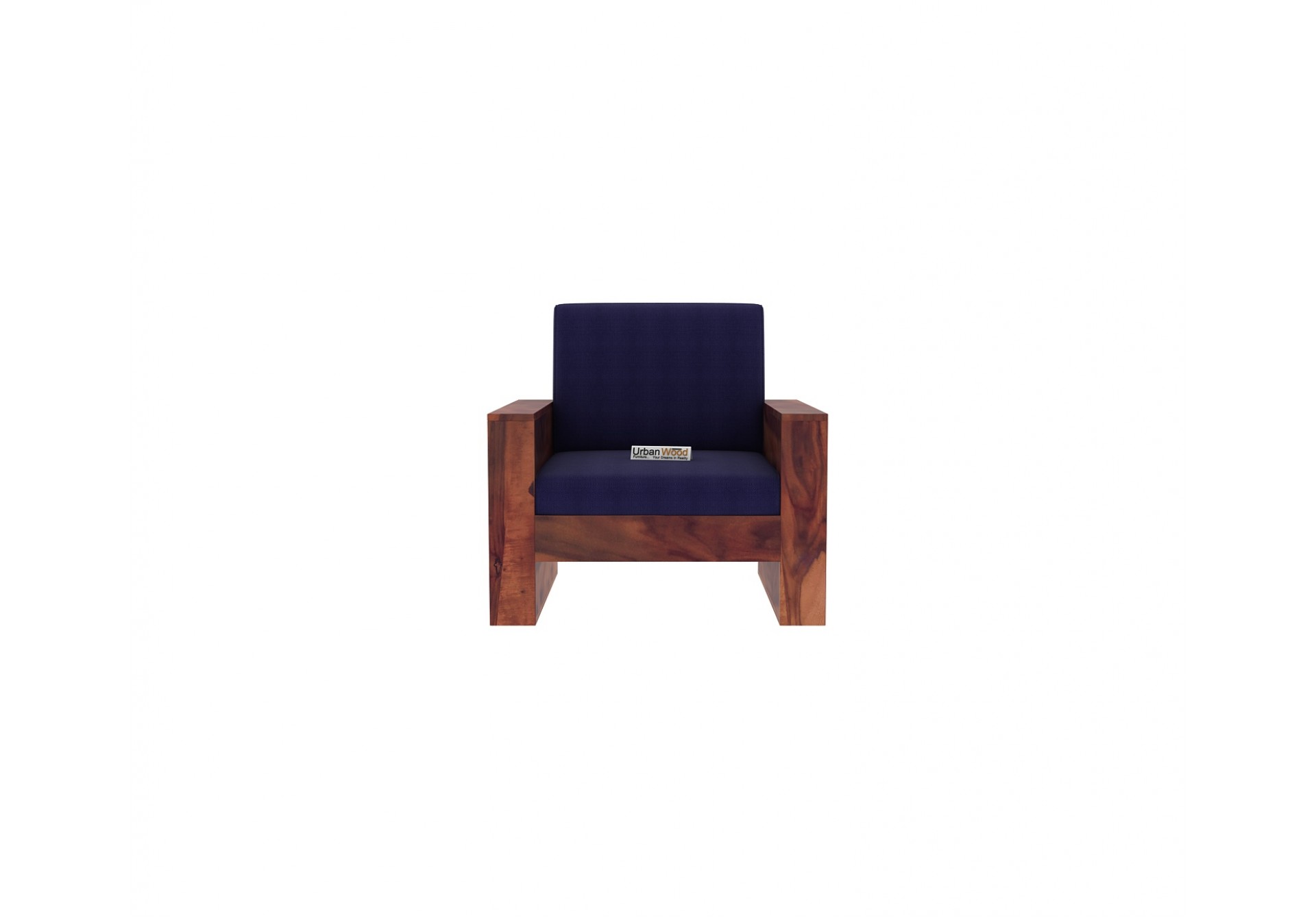 Modway Wooden Sofa Set 2+1+1 Seater ( Teak Finish)