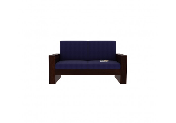 Modway Wooden Sofa Set 2+1+1 Seater (Walnut Finish)