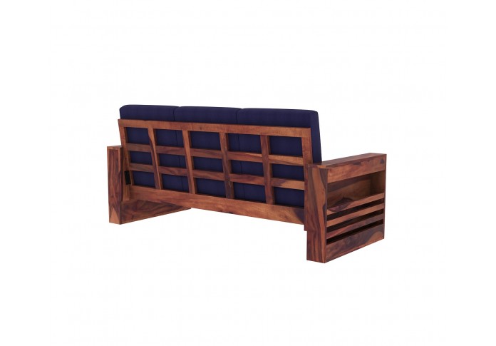 Modway Wooden Sofa Set 3+1+1 (Teak Finish)