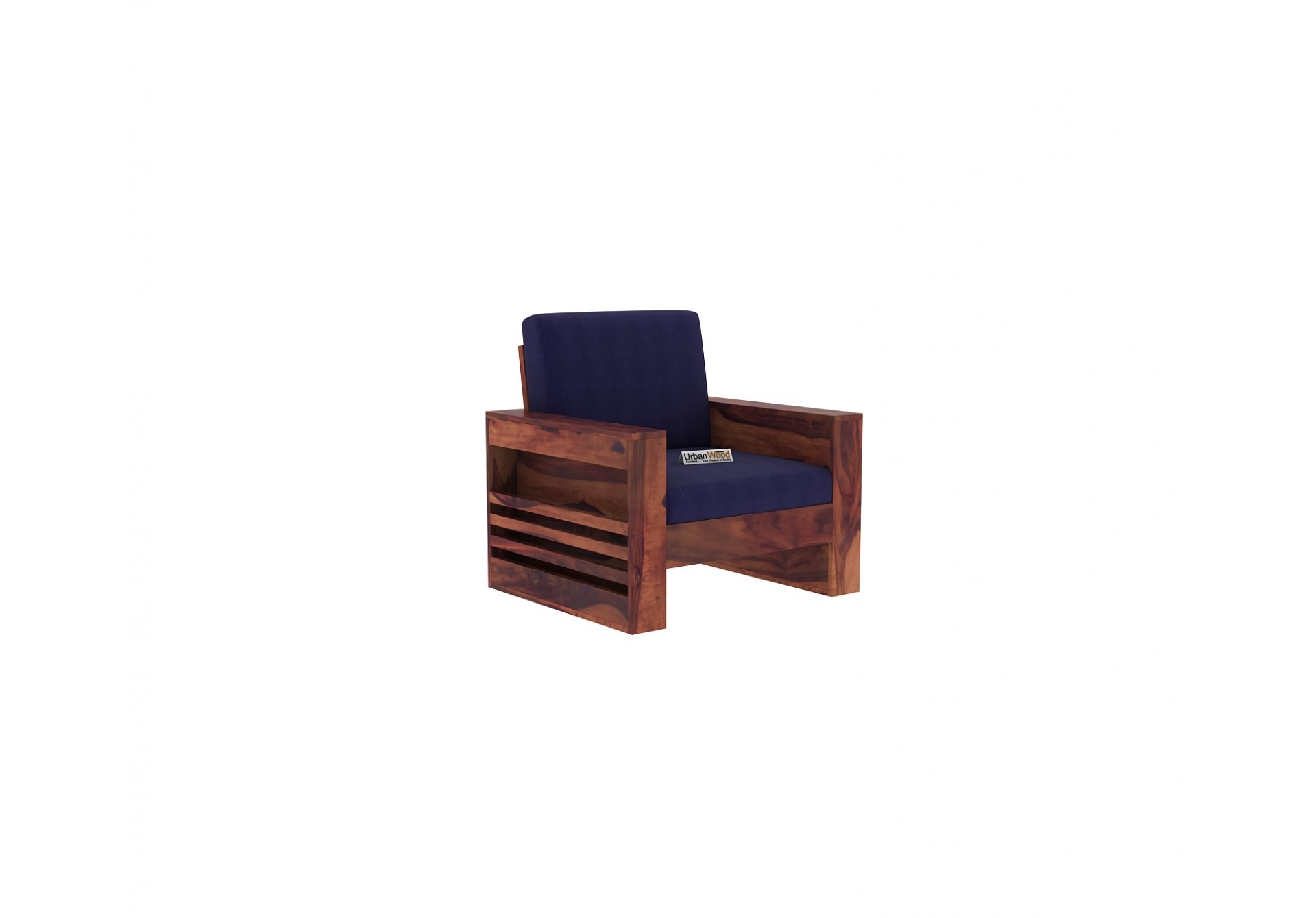 Modway Wooden Sofa Set 3+1+1 Seater ( Teak Finish)