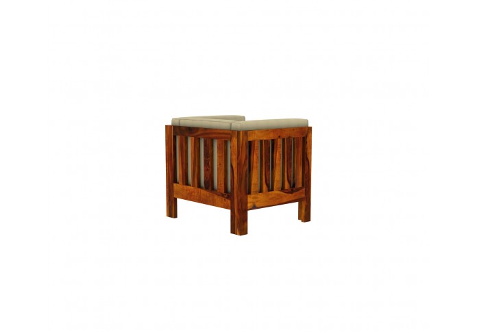 Fitbit Wooden Sofa Set 3+2+1 Seater (Honey Finish)
