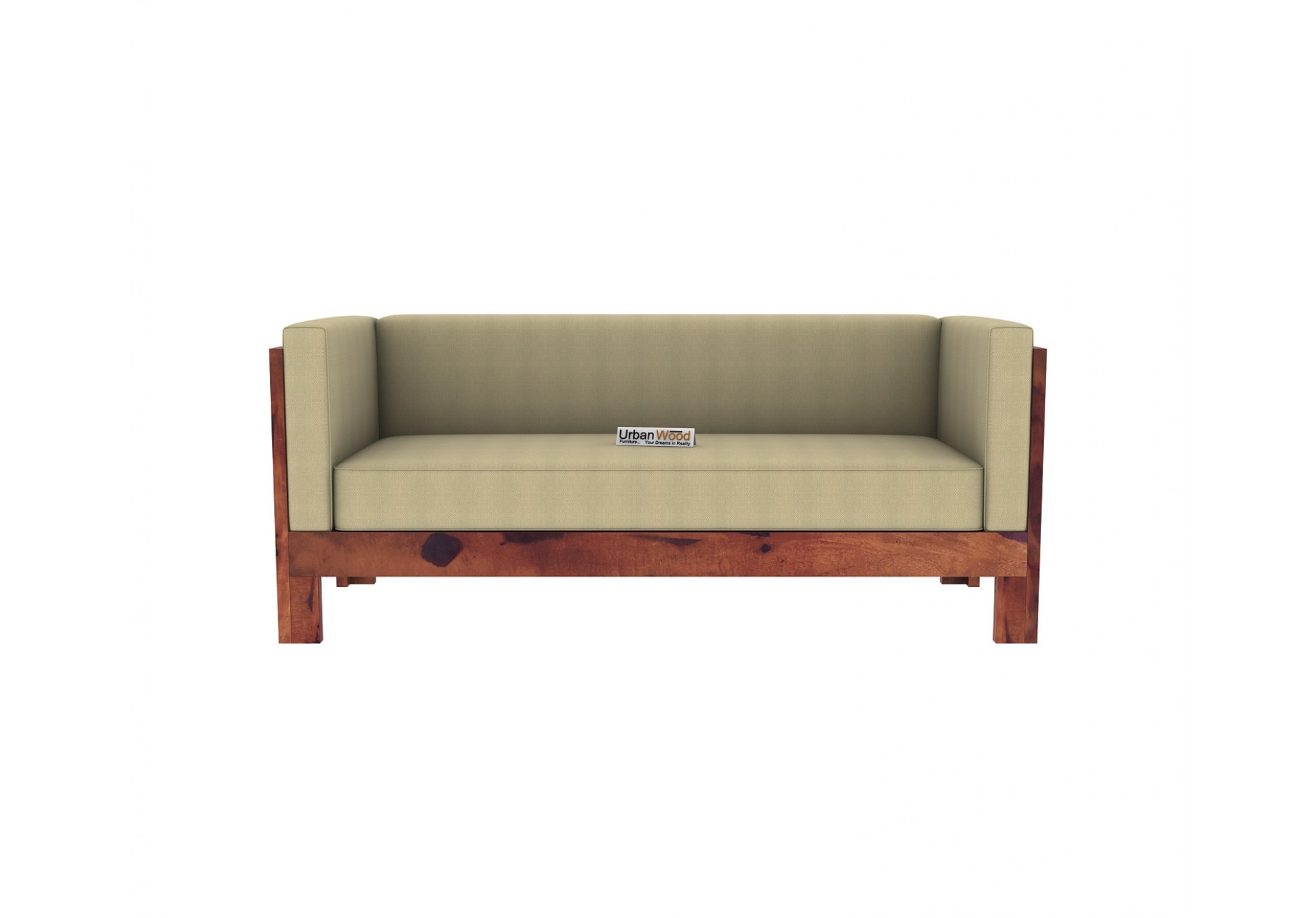 Fitbit Wooden Sofa Set 3+2+1 Seater ( Teak Finish)