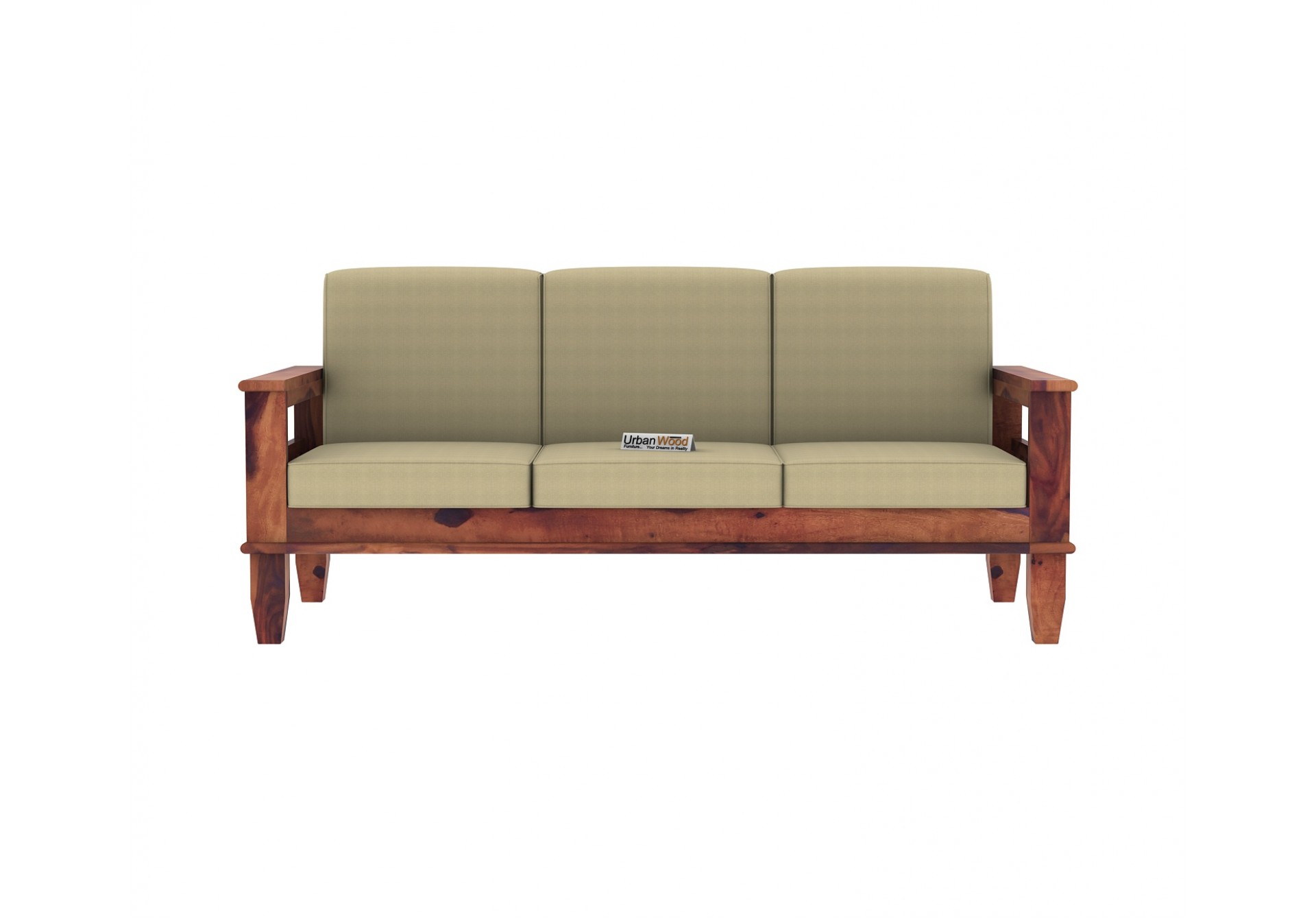 Freshlyn Wooden Sofa Set 3+2+1 Seater ( Teak Finish )