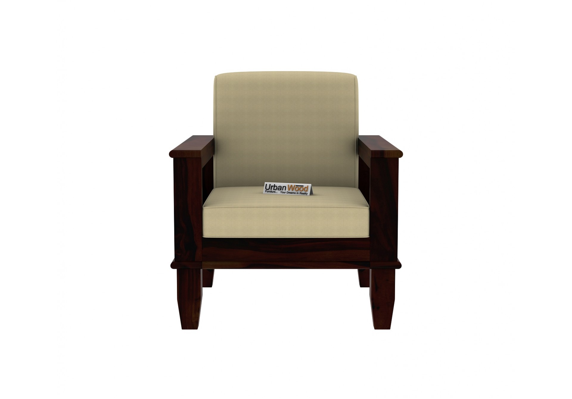 Freshlyn Wooden Sofa Set 3+2+1 Seater ( Walnut Finish )