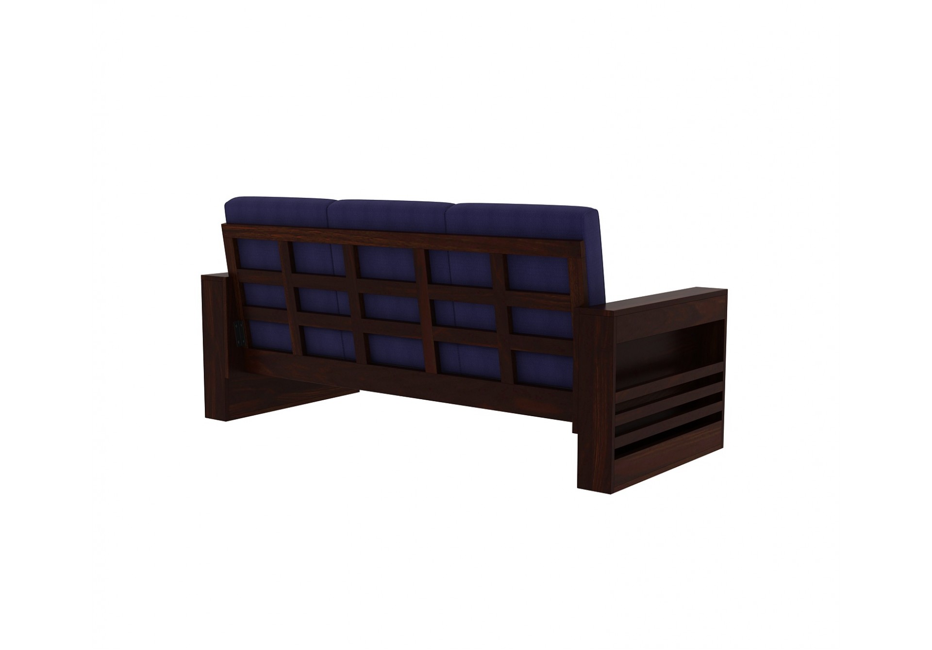 Modway Wooden Sofa Set 3+1+1 Seater ( Walnut Finish)