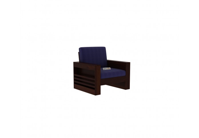 Modway Wooden Sofa Set 3+1+1(Walnut Finish)