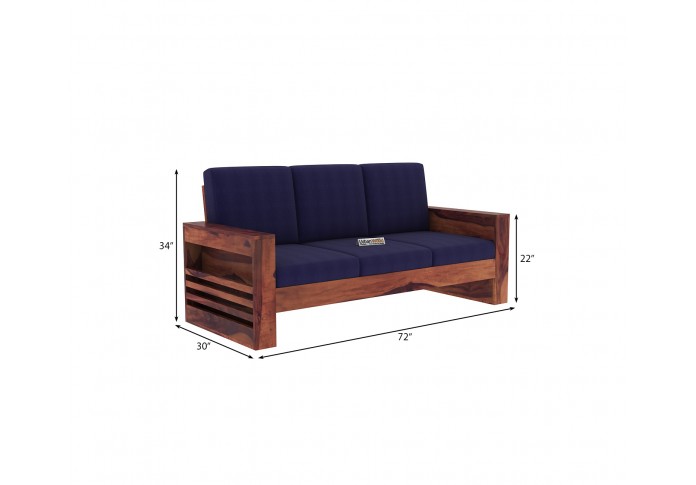 Modway Wooden Sofa Set 3+2 Seater (Teak Finish)