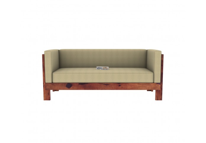 Fitbit Wooden Sofa 3 Seater (Teak Finish)