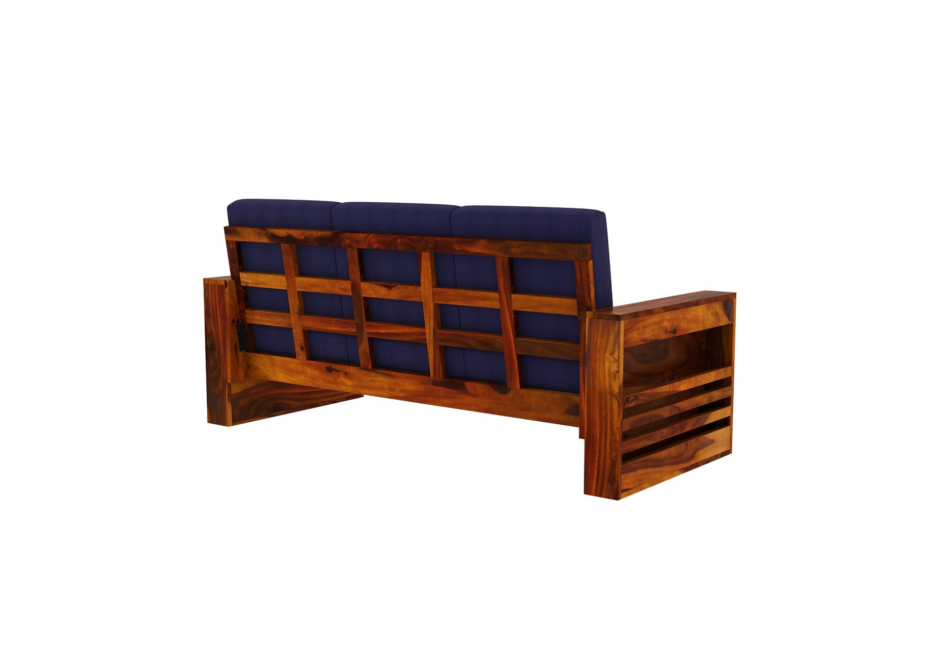 Modway Wooden Sofa 3 Seater ( Honey Finish)
