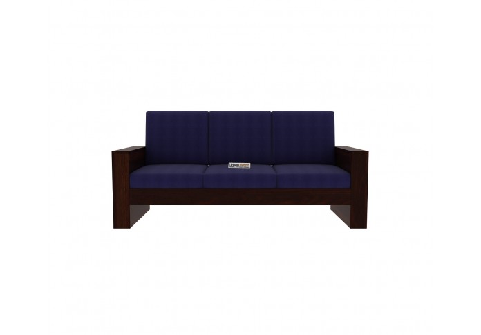 Modway Wooden Sofa 3 Seater (Walnut Finish)