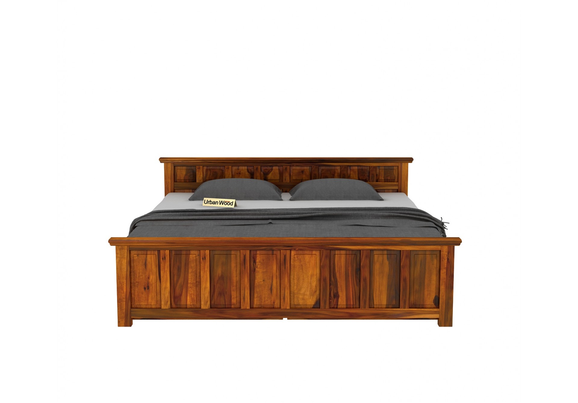 Thoms Bed With Drawer Storage ( king Size, Honey Finish )