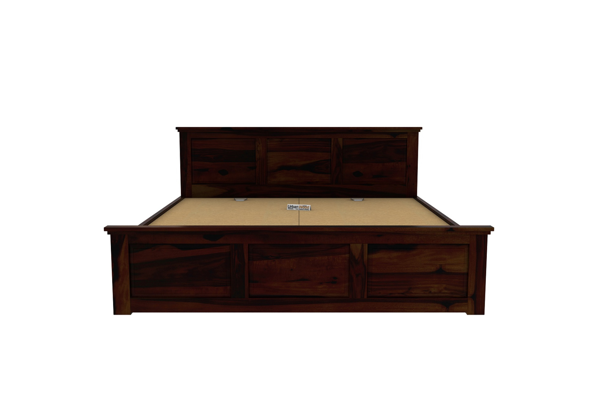 Babson Bed With Drawer Storage ( Queen Size, Walnut Finish )