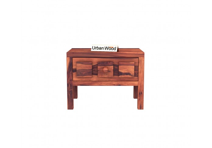Bedswind Bed With Storage ( Queen Size, Teak Finish )