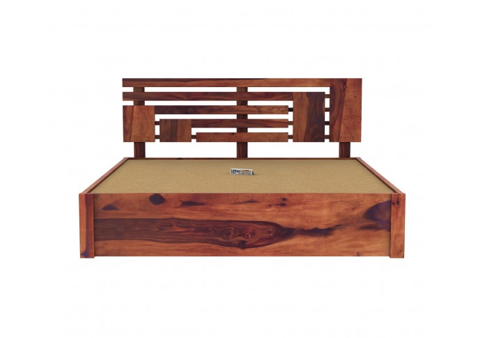 Berlin Wooden Bed With Drawer Storage (Queen Size, Teak Finish)