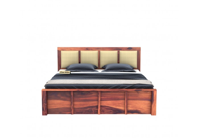 Harris Bed Without Storage ( Queen Size, Teak Finish )