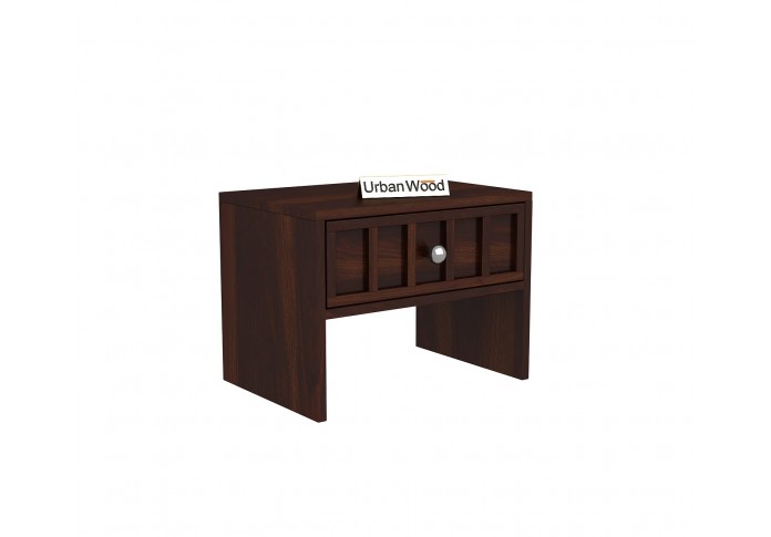 Harris Bed Without Storage ( Queen Size, Walnut Finish )