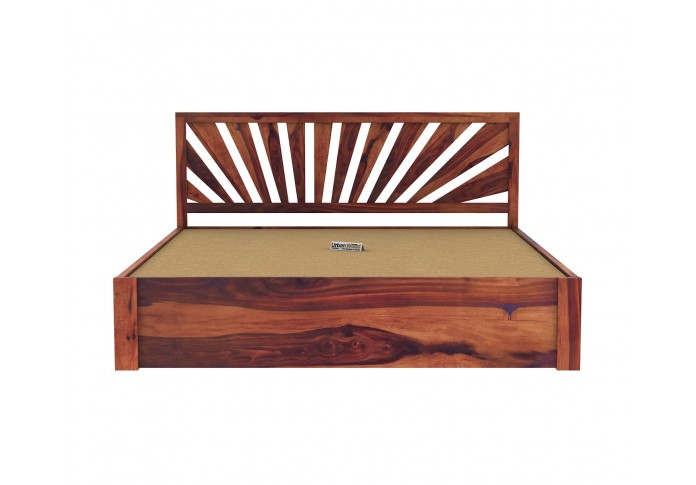 Jerry Wooden Bed With Drawer Storage Queen Size (Teak Finish)