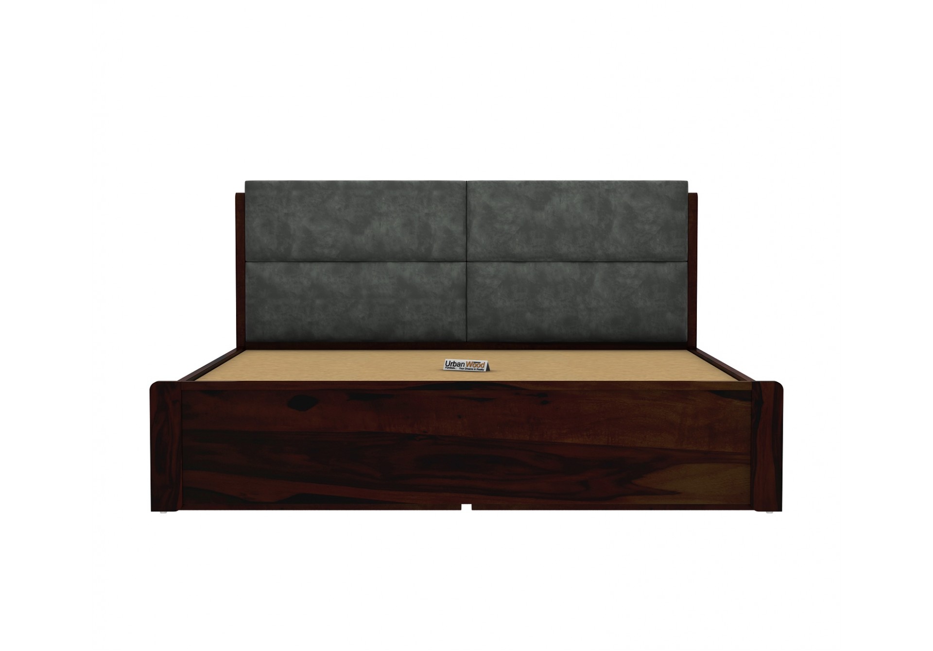 Luxe Urbanwood Exclusive Drawer Storage Bed ( King Size, Walnut Finish )