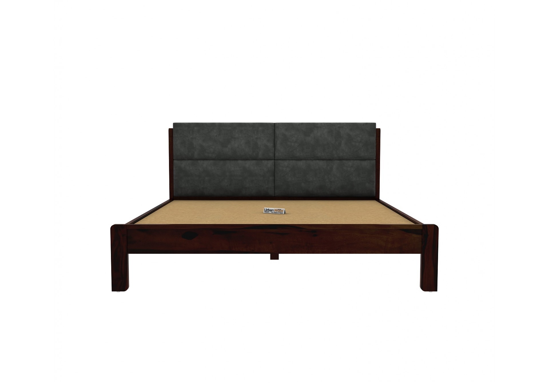 Luxe Urbanwood Exclusive without Storage Bed ( Queen Size, Walnut Finish )