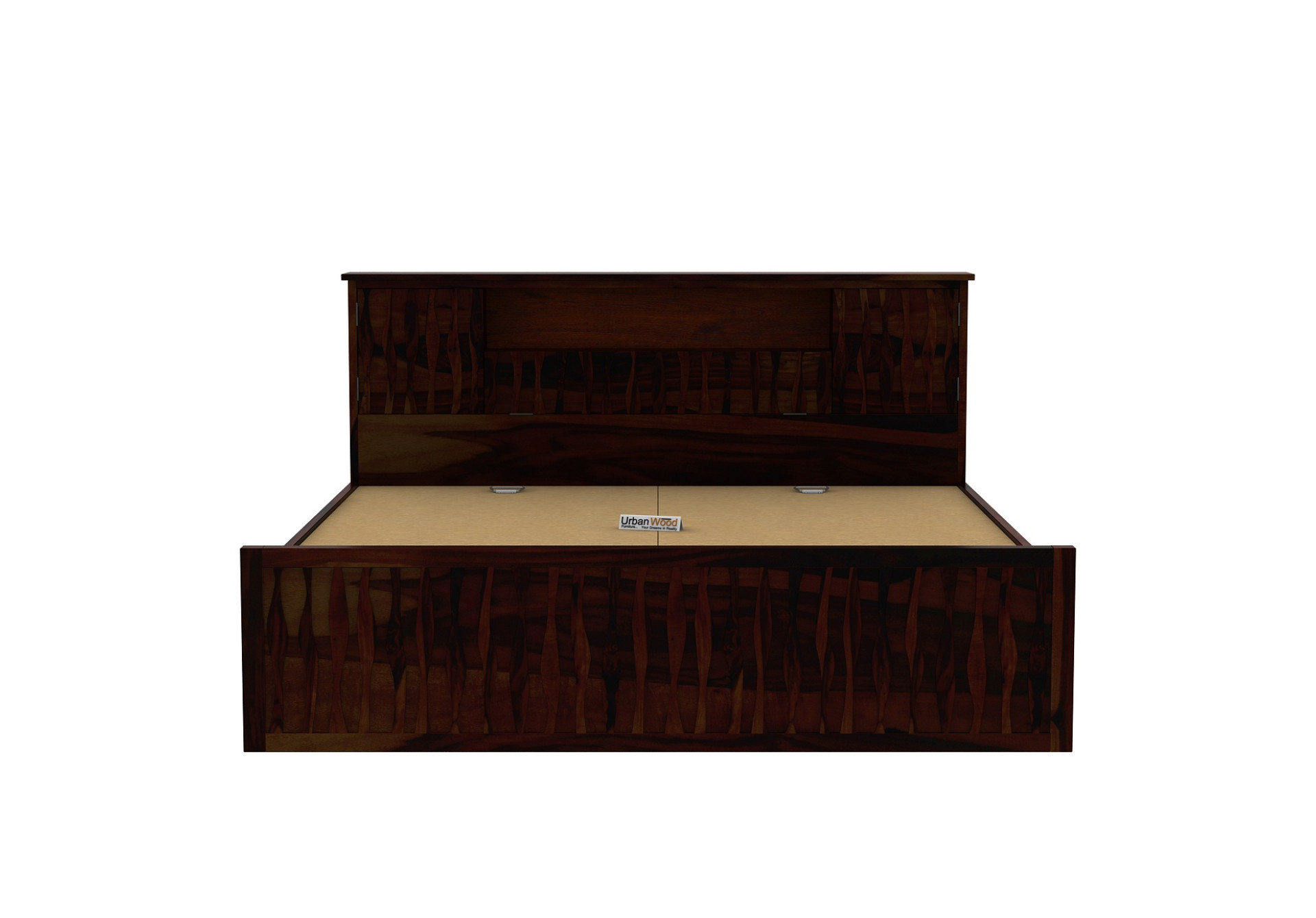 Stack Bed With Drawer Storage ( King Size, Walnut Finish )