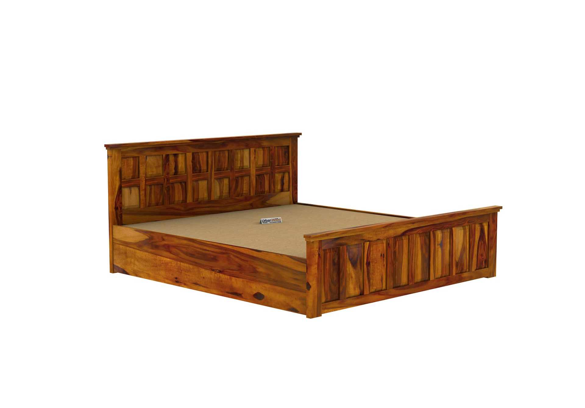 Thoms Hydraulic Storage Bed (King Size, Honey Finish)
