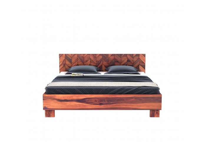 Trace Bed Without Storage ( King Size, Teak Finish )
