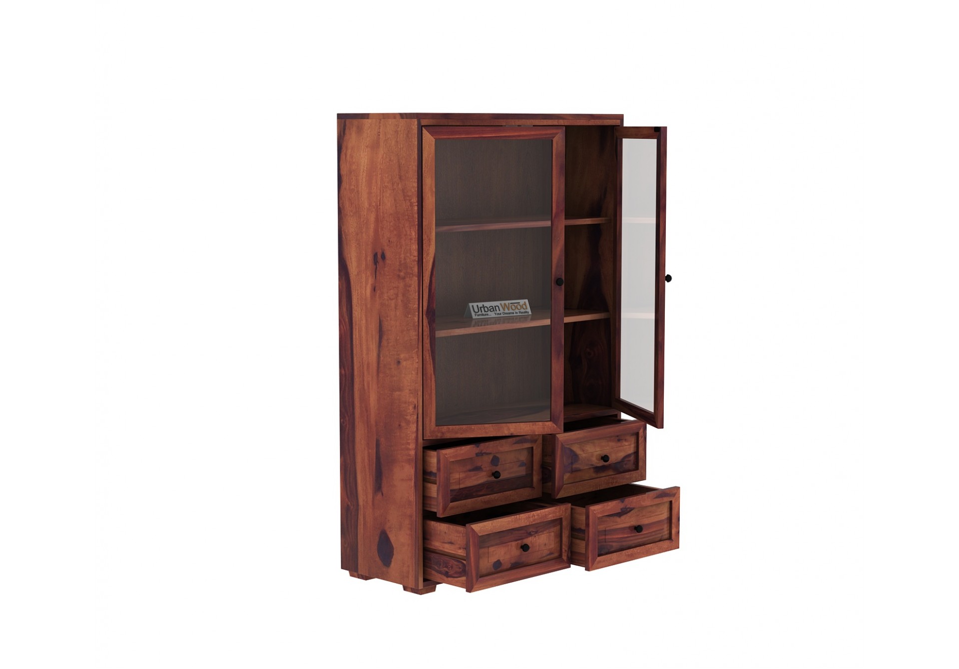 Woozoid Book Shelves ( Teak Finish)