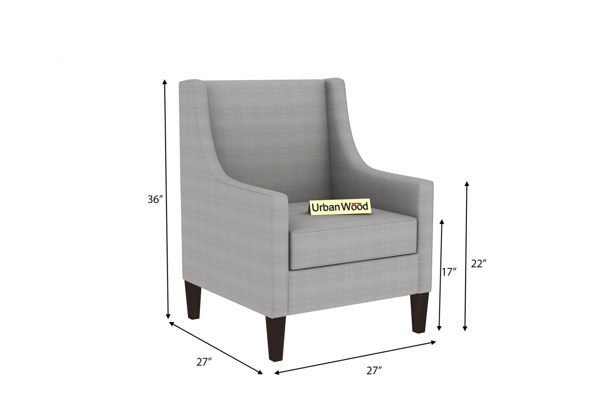 Affinity Lounge Chairs ( Fabric, Steel Grey )