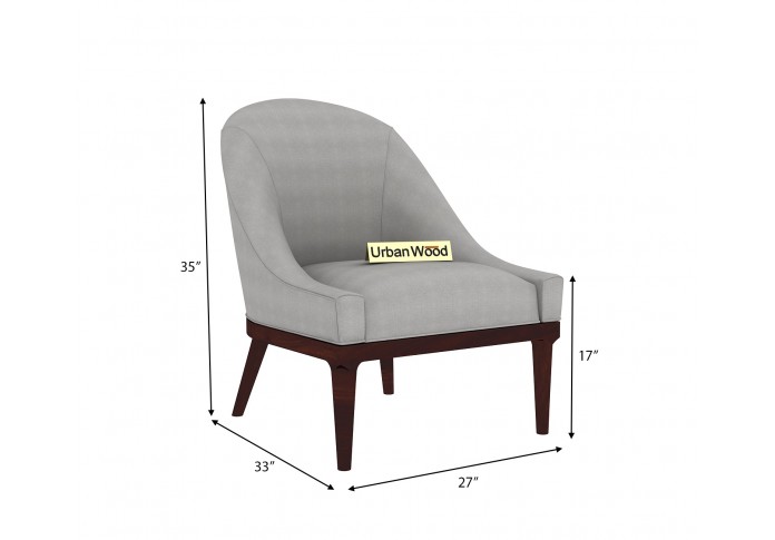 Aspen Lounge Chairs (Fabric, Steel Grey)